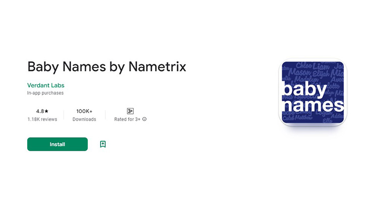 Baby Names by Nametrix Aplikasi Gabungan Nama